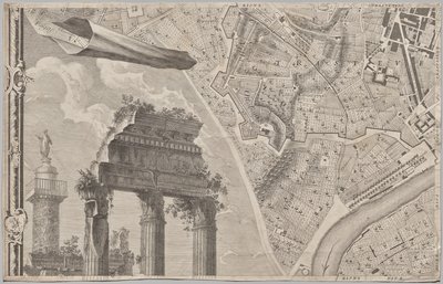 Nowa mapa Rzymu ujawniona przez Giambattistę Nolliego w roku MDCCXLVII, znana jako La Pianta Grande di Roma autorstwa Giovanni Battista Nolli