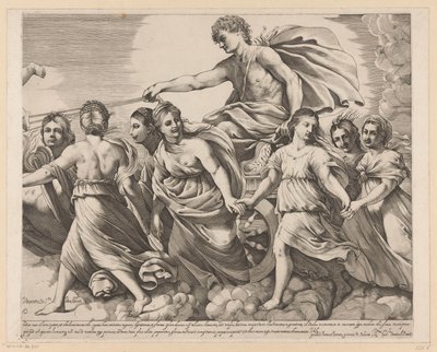 Apollo i Aurora (prawa część) autorstwa Giovanni Battista Pasqualini