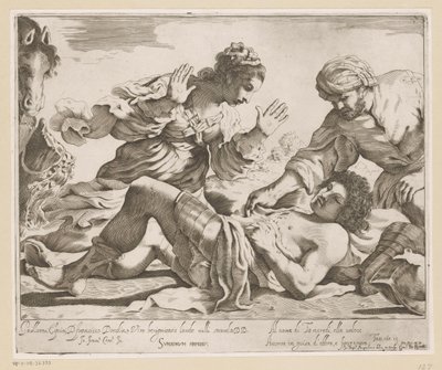 Erminia en Vafrino vinden Tancredi autorstwa Giovanni Battista Pasqualini
