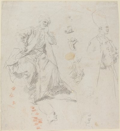 Kalif Aladin i jego doradcy autorstwa Giovanni Battista Piazzetta