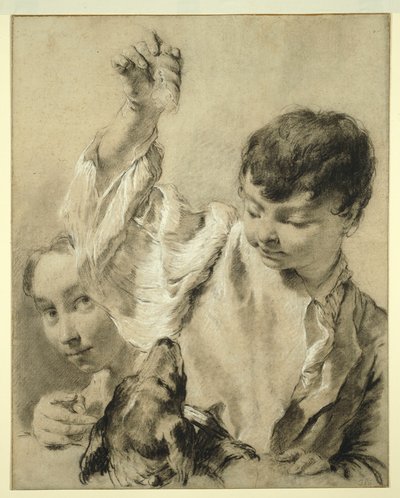 Giacomo karmiący psa autorstwa Giovanni Battista Piazzetta