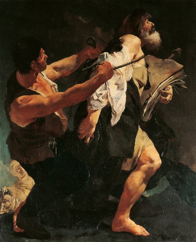 Męczeństwo św. Jakuba — Giovanni Battista Piazzetta autorstwa Giovanni Battista Piazzetta