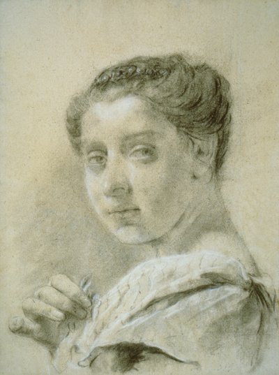 Portret młodej kobiety autorstwa Giovanni Battista Piazzetta
