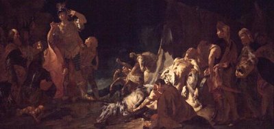 Śmierć Dariusza autorstwa Giovanni Battista Piazzetta