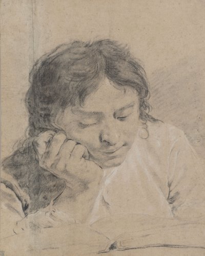 Młody chłopiec czytający książkę autorstwa Giovanni Battista Piazzetta