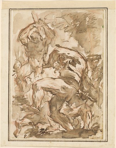 Bitwa nagich mężczyzn autorstwa Giovanni Battista Piranesi