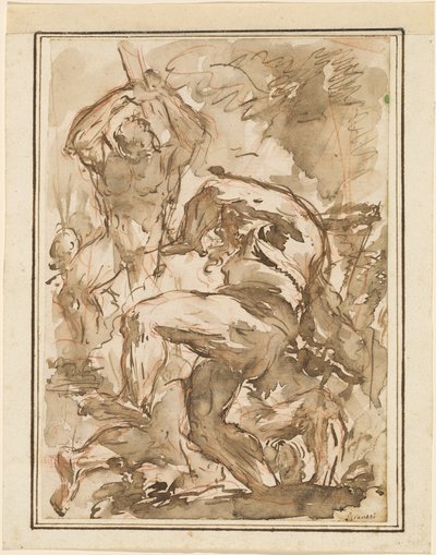 Bitwa nagich mężczyzn autorstwa Giovanni Battista Piranesi