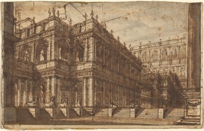 Ein antikes Forum mit Portiken von Giovanni Battista Piranesi
