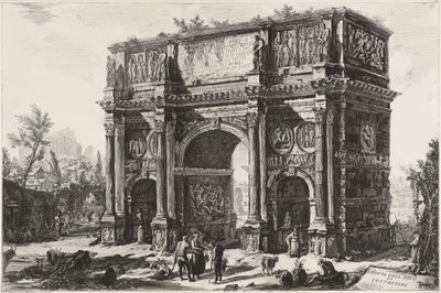 Widok Łuku Konstantyna autorstwa Giovanni Battista Piranesi
