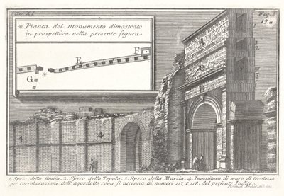 Akwedukt Acqua Giulia, Speco della Giulia autorstwa Giovanni Battista Piranesi