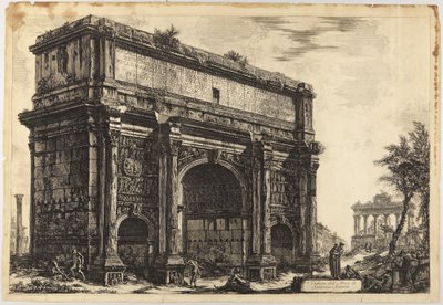 Łuk Septymiusza Sewera autorstwa Giovanni Battista Piranesi