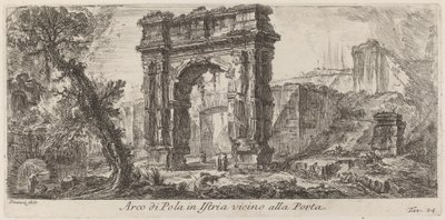Łuk Puli na Istrii autorstwa Giovanni Battista Piranesi