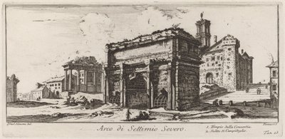 Łuk Septymiusza Sewera autorstwa Giovanni Battista Piranesi