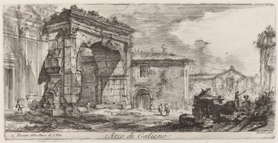 Łuk Trajana w Ankonie autorstwa Giovanni Battista Piranesi