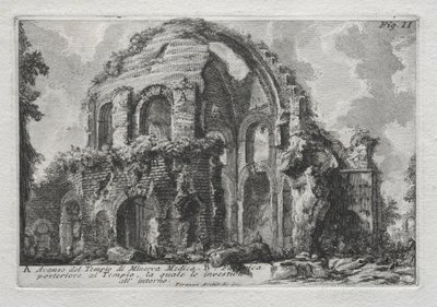 Pozostałość Świątyni Minerwy Medica autorstwa Giovanni Battista Piranesi