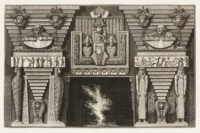 Druk oprawiony, Etruscan Chimneypiece, z Diverse Maniere d