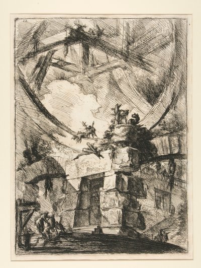 Carceri, IX: Wielkie Koło autorstwa Giovanni Battista Piranesi