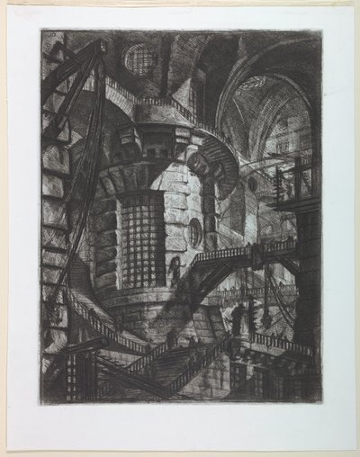 Seria więzienna, płyta III autorstwa Giovanni Battista Piranesi