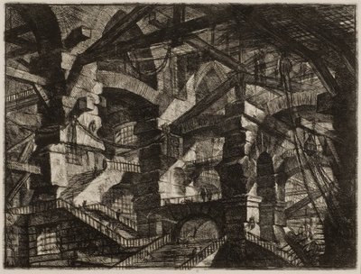 Wyimaginowane więzienia XIV autorstwa Giovanni Battista Piranesi