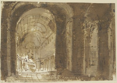 Wnętrze kościoła autorstwa Giovanni Battista Piranesi