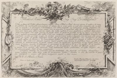 Poświęcenie autorstwa Giovanni Battista Piranesi