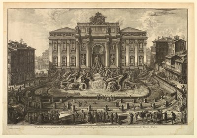 Fontanna di Trevi autorstwa Giovanni Battista Piranesi