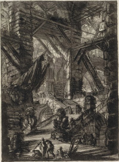Z cyklu Wyimaginowane więzienia autorstwa Giovanni Battista Piranesi