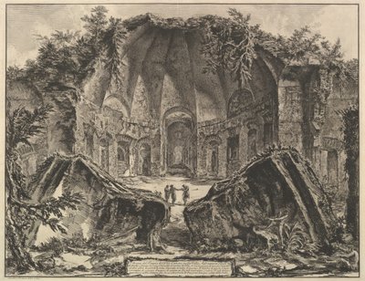 Willa Hadriana: Świątynia Canopus Resztki Boga Canopus w willi Hadriana w Tivo ..., ca. 1769. autorstwa Giovanni Battista Piranesi