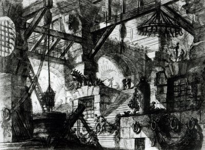 Wyimaginowane więzienie autorstwa Giovanni Battista Piranesi