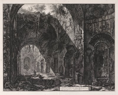 Wnętrze świątyni, o którym mówi się, że będzie z Canopus w Hadrian autorstwa Giovanni Battista Piranesi