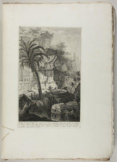 Różne dzieła architektury; Kolekcja niektórych rysunków Barberiego da Cento znanego jako Il Guercino autorstwa Giovanni Battista Piranesi