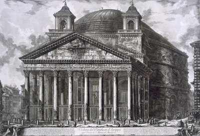 Panteon Agryppy, Rzym (grafika) autorstwa Giovanni Battista Piranesi