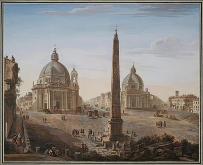 Piazza del Popolo, Rzym autorstwa Giovanni Battista Piranesi