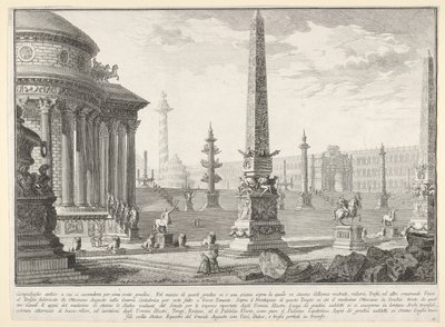 Tablica 10: Starożytny Kapitol wszedł po około stu stopniach [...] Campido..., 1743. autorstwa Giovanni Battista Piranesi