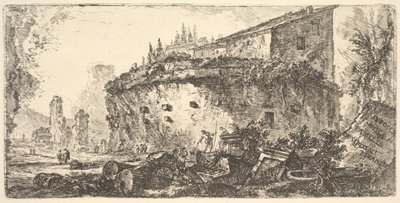 Tablica 18: Grób Grobu Scypionów z rodziny de Scipioni, ca. 1748. autorstwa Giovanni Battista Piranesi