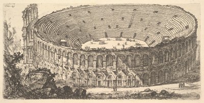 Płyta 25: Amfiteatr w Weronie Amfiteatr w Weronie, ca. 1748. autorstwa Giovanni Battista Piranesi