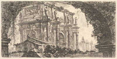 Tablica 9: Łuk Konstantyna w Rzymie Łuk Konstantyna w Rzymie, ca. 1748. autorstwa Giovanni Battista Piranesi