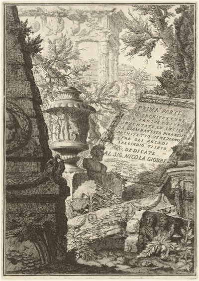 Pierwsza część architektury i perspektywy (wydanie pierwsze, wydanie trzecie) autorstwa Giovanni Battista Piranesi