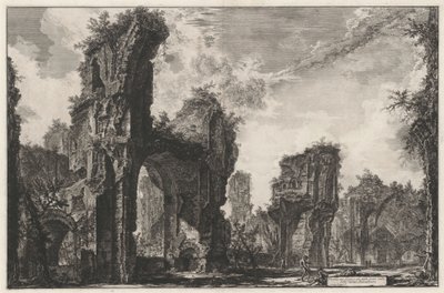 Ruiny Sisto, czyli wielka sala term Antoninusa autorstwa Giovanni Battista Piranesi