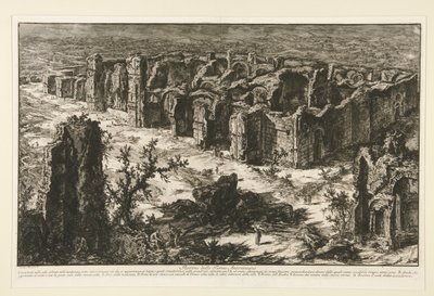 Ruiny Łazienek Antoniny [Łaźni Karakalli], z Widoków Rzymu autorstwa Giovanni Battista Piranesi