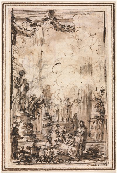 Ofiara w świątyni autorstwa Giovanni Battista Piranesi