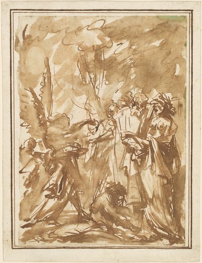 Scherzo z antycznymi figurami autorstwa Giovanni Battista Piranesi