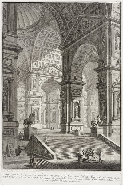 Galeria rzeźb autorstwa Giovanni Battista Piranesi