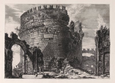 Grób Cecylii Metelli autorstwa Giovanni-Battista Piranesi