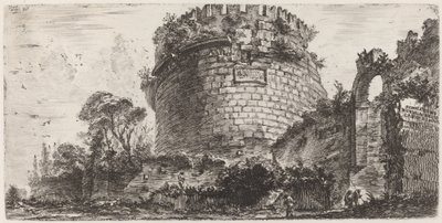 Grobowiec Metelli znany jako Capo di Bove autorstwa Giovanni Battista Piranesi