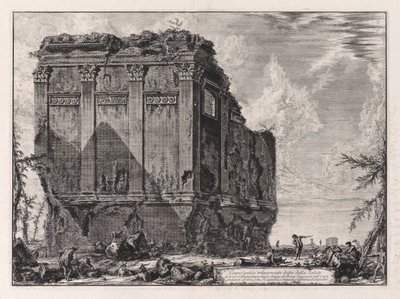 Starożytna świątynia powszechnie znana jako della Salute na Via d autorstwa Giovanni-Battista Piranesi