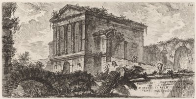 Świątynia Clitumno między Foligno a Spoletti autorstwa Giovanni Battista Piranesi