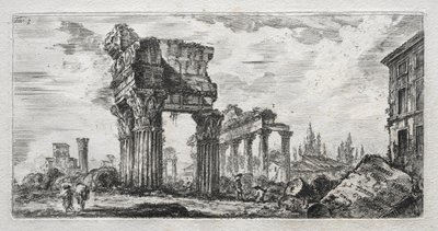 Świątynia Jowisza Gromu. autorstwa Giovanni Battista Piranesi