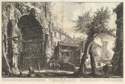 Łuk Tytusa Widok Łuku Tytusa, ca. 1760. autorstwa Giovanni Battista Piranesi