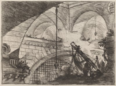 Łuk z ornamentem muszli autorstwa Giovanni Battista Piranesi